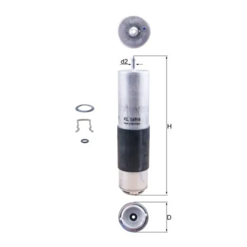 Yakıt Filtresi MAHLE KL 169/6D – MERCEDES-BENZ C 180 / C 200