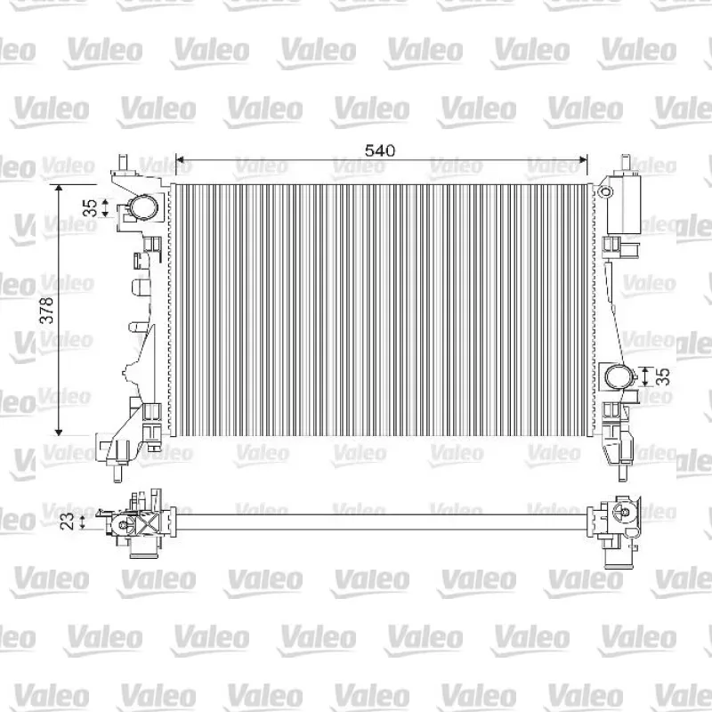 Su Radyatörü VALEO 733114 – Opel Corsa