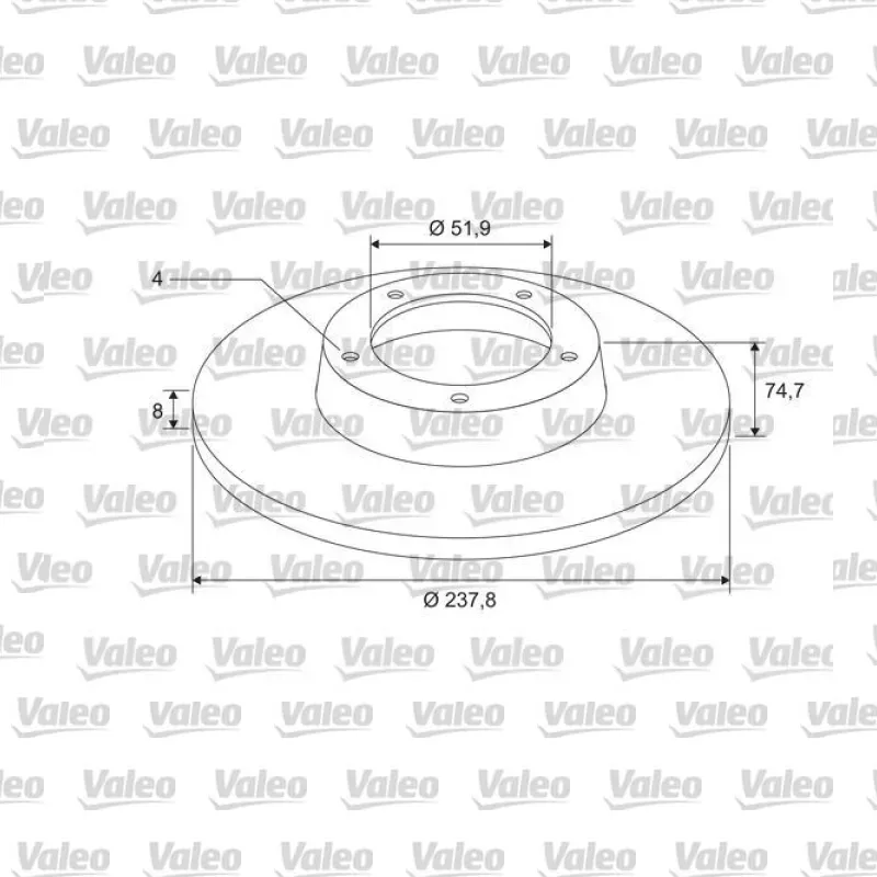 Fren Disk Ayna Arka Sağ ve Sol VALEO 675411 – Renault Clio
