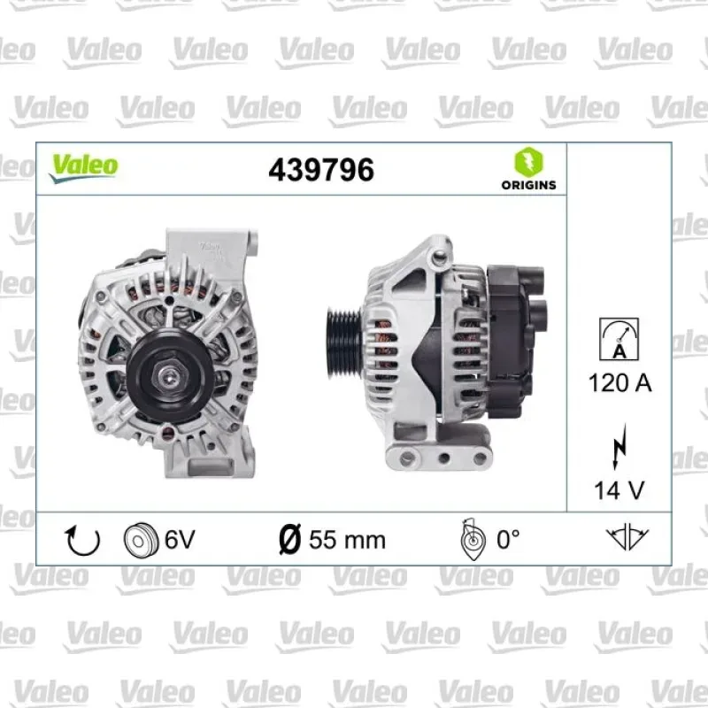 Alternatör VALEO 439796 – Fiat Punto / Panda