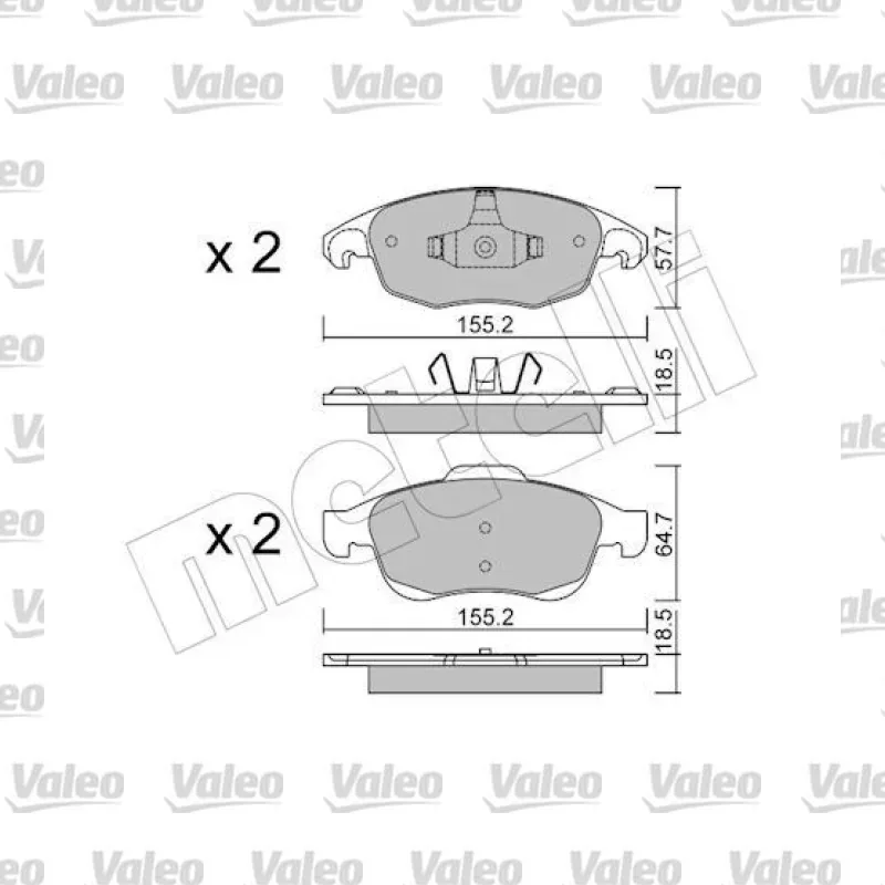 Fren Disk Balata Ön VALEO 672497