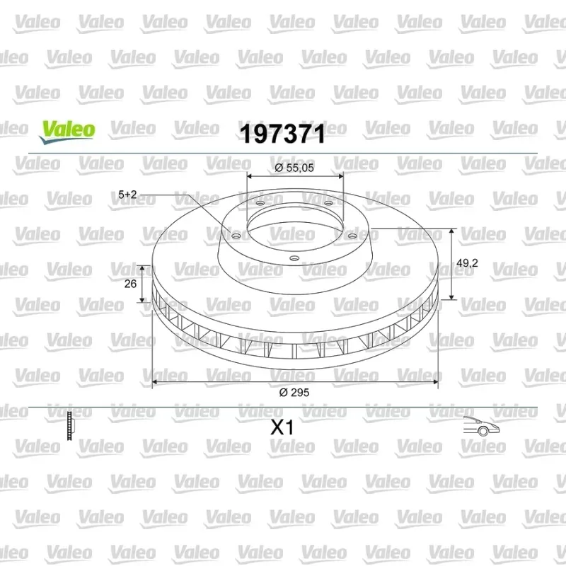 Fren Disk Ayna Ön Sağ ve Sol VALEO 197371 – Toyota Avensis