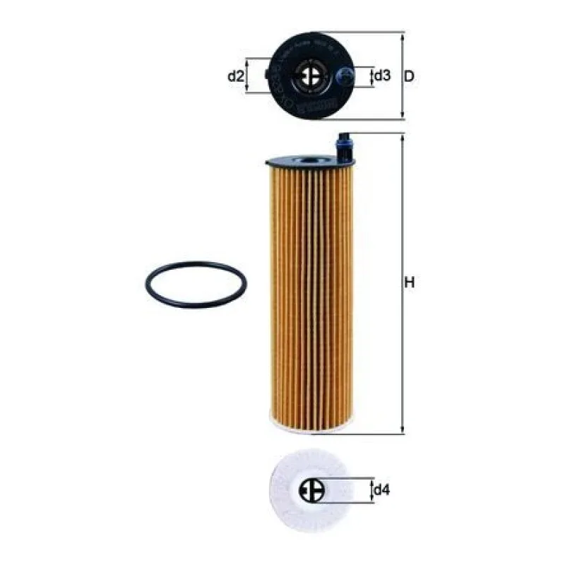 Yağ Filtresi MAHLE OX 823/6D – MERCEDES-BENZ 300 / C / CLA