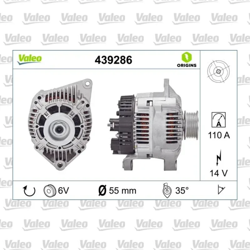 Alternatör VALEO 439286 – Renault Megane