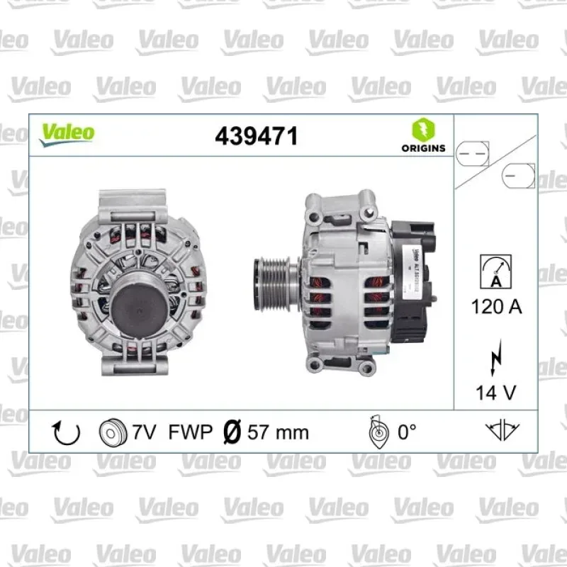 Alternatör VALEO 439471 – Mercedes-Benz C 200