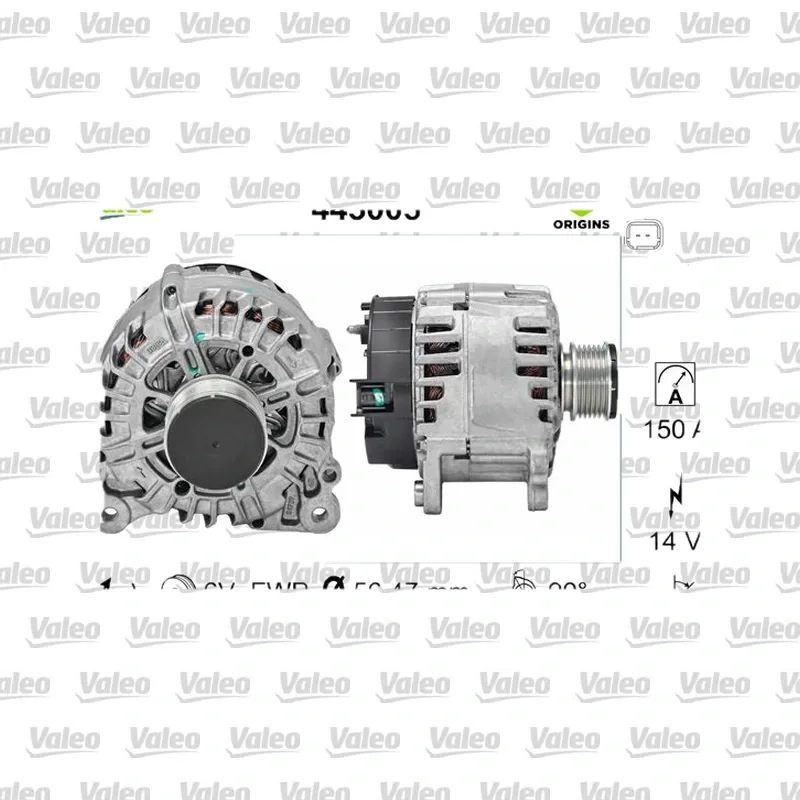 Alternatör VALEO 443005 – Renault / Dacia