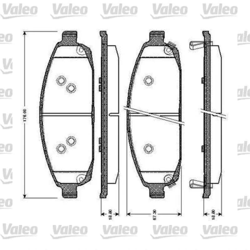 Fren Disk Balata Ön VALEO 670872 – Jeep Grand Cherokee