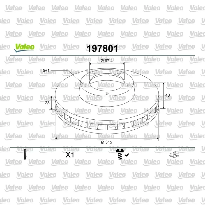 Fren Disk Ayna Arka Sağ ve Sol VALEO 197801 – Opel Insignia
