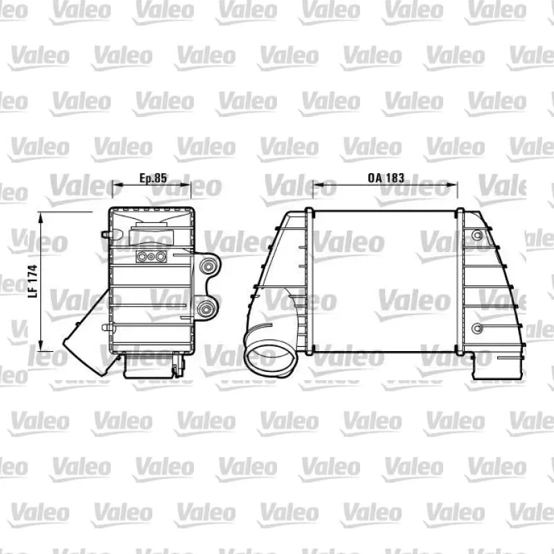Turbo Radyatörü VALEO 817487 – Audi / Seat