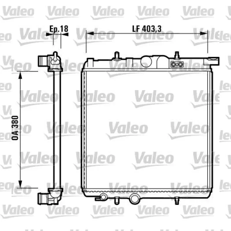 Su Radyatörü VALEO 732885 – Peugeot 206 / 206+