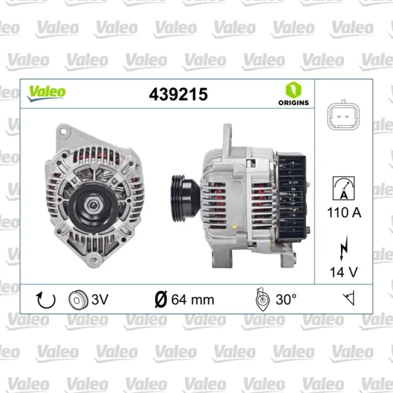 Alternatör VALEO 439215 – Renault Clio
