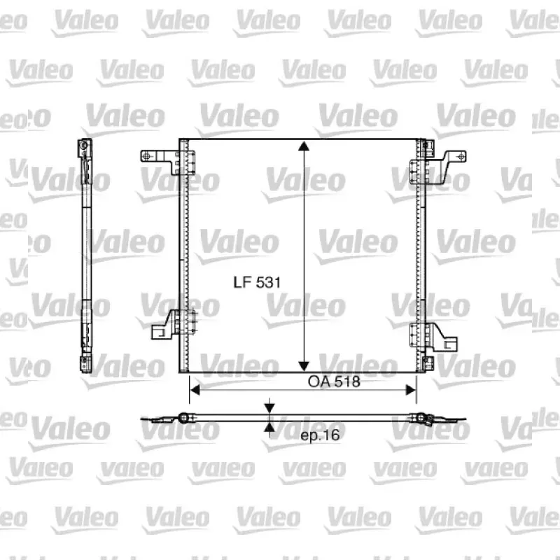 Klima Radyatörü VALEO 817458 – Mercedes-Benz ML 350 / ML 320