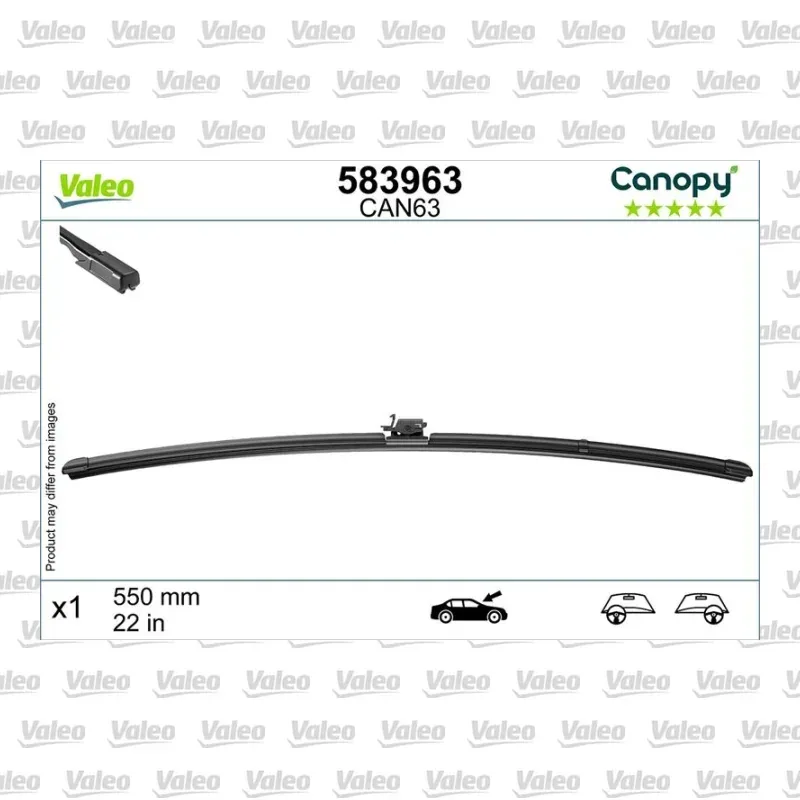 Silecek Süpürgesi Ön 550 mm - 22 inç VALEO 583963 – Mercedes-Benz C 200
