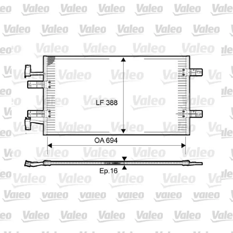Klima Radyatörü VALEO 814171 – Renault / Opel