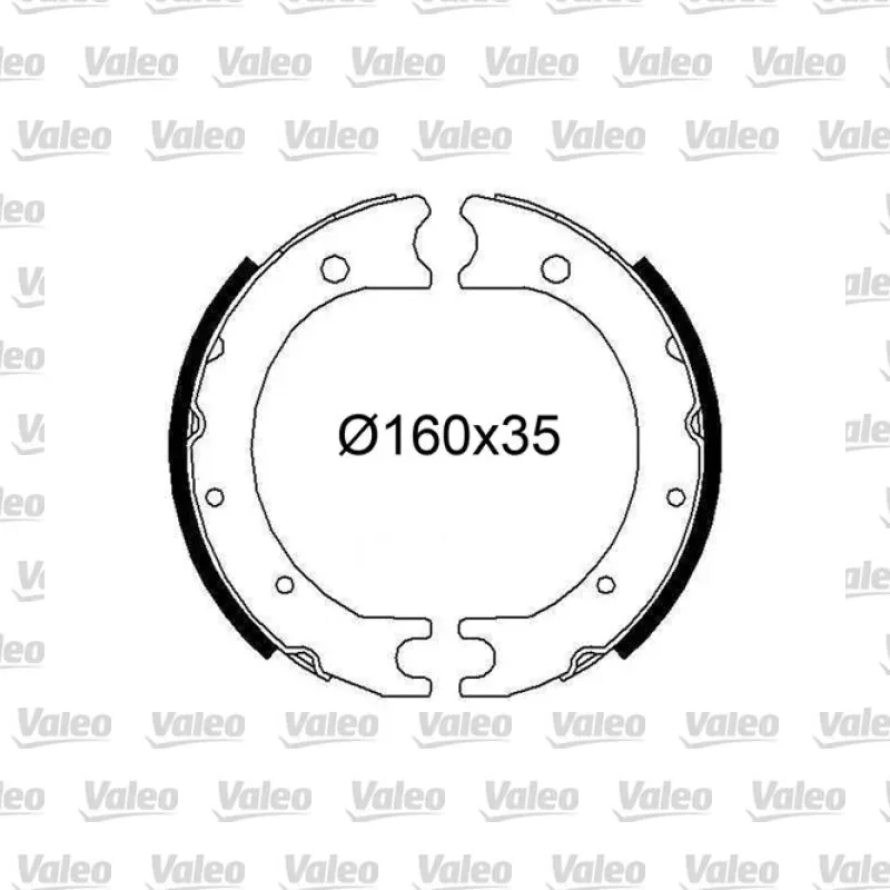 Toyota Land Cruiser 2.4 TD Arka Fren Pabucu – VALEO 564318