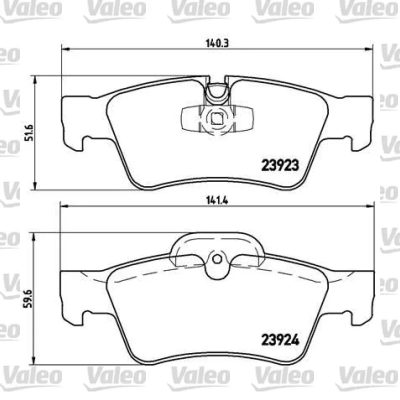 Fren Disk Balata Arka VALEO 670802 – Mercedes-Benz ML 350