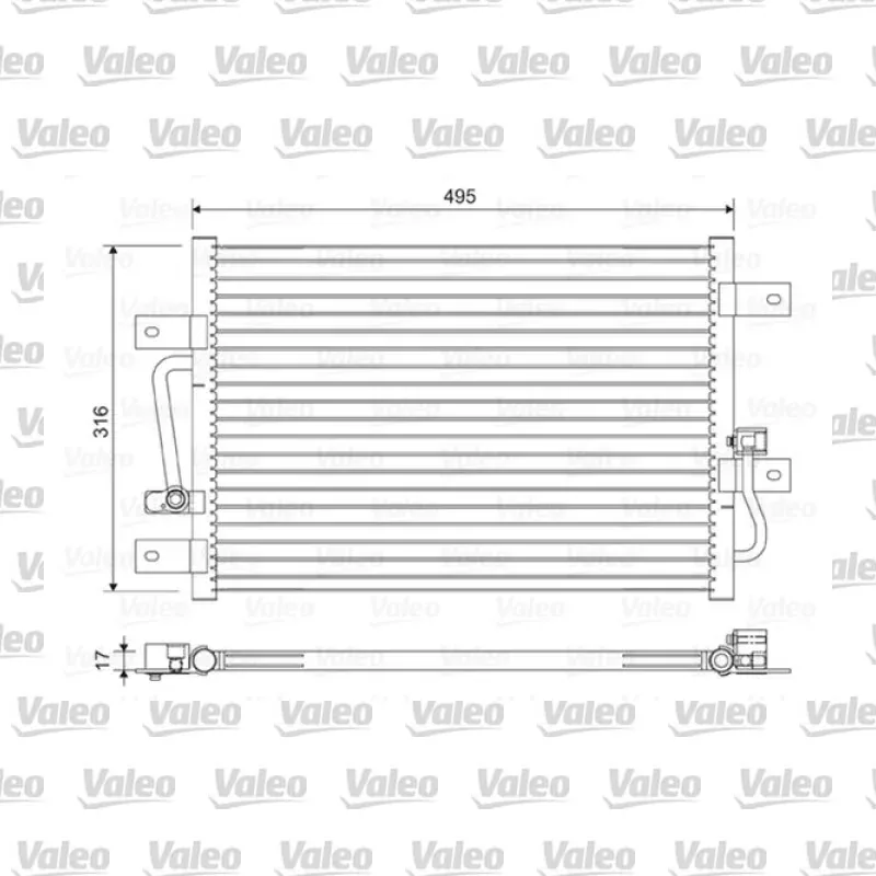 Klima Radyatörü VALEO 814426 – Fiat Palio