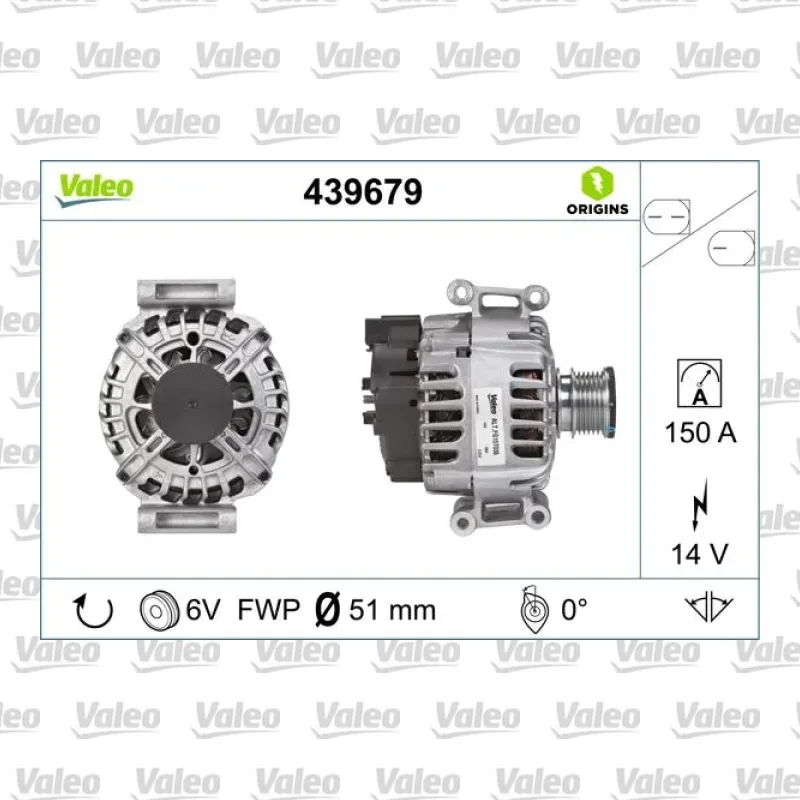 Alternatör VALEO 439679 – Mercedes-Benz C 200