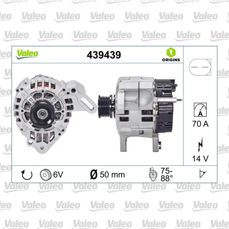 Alternatör VALEO 439439