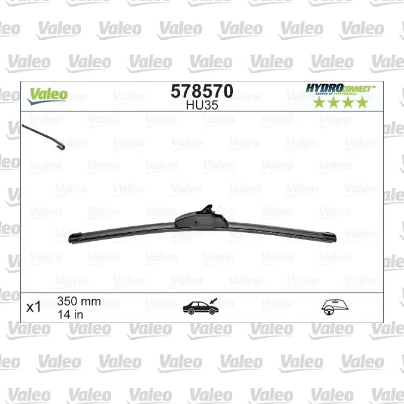 Silecek Süpürgesi Ön Muz Tip 350 mm - 14 inç VALEO 578570