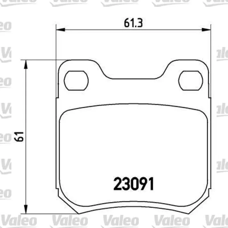 Fren Disk Balata Arka VALEO 671200 – Opel Vectra