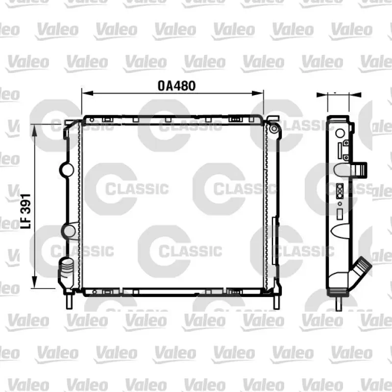 Su Radyatörü VALEO 232474