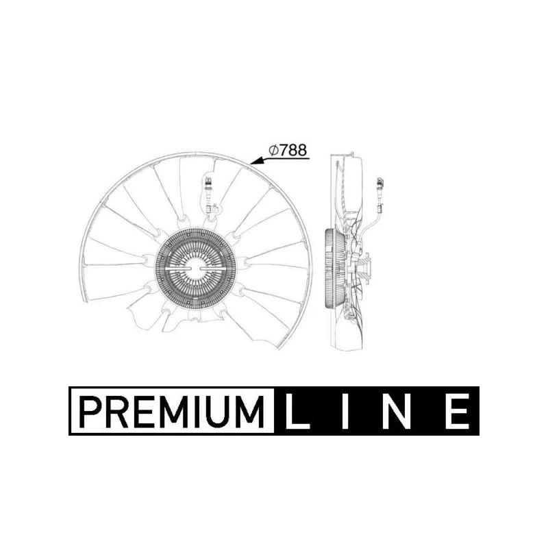 Motor Soğutma Fanı MAHLE CFF 514 000P – MAN TGA / TGS / TGX