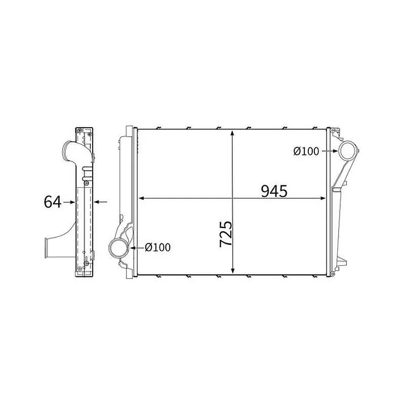 İntercooler Radyatörü MAHLE CI 453 000S – Volvo FM