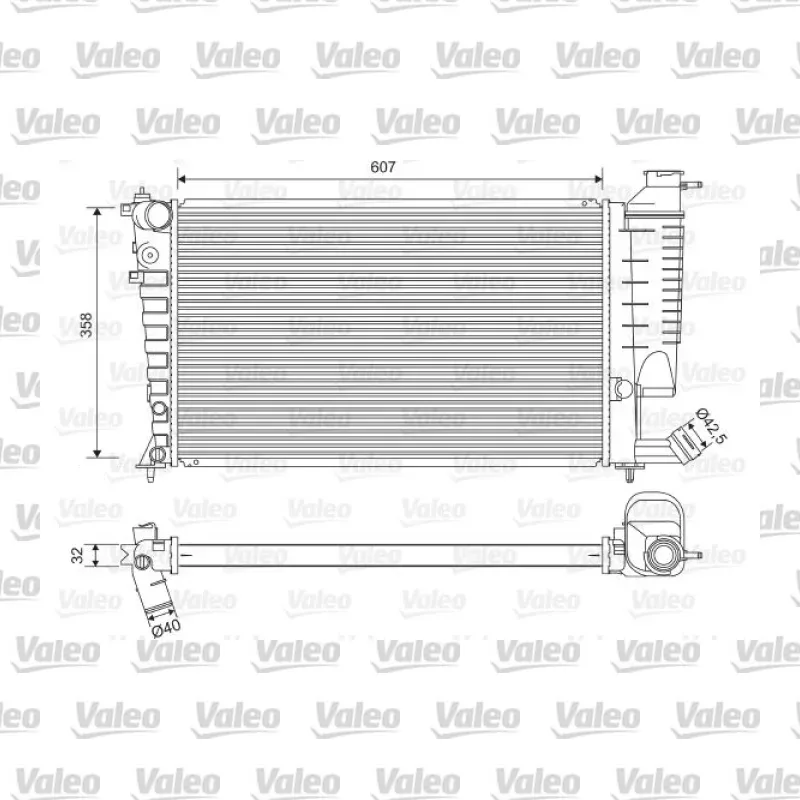 Su Radyatörü VALEO 732520 – Peugeot / Citroen