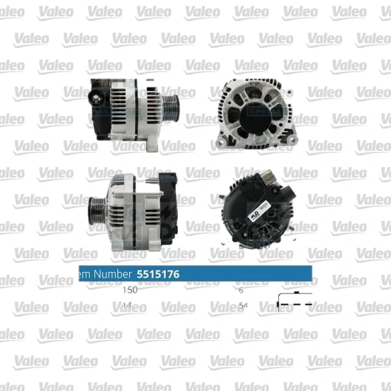 Ford Fiesta 1.4 TDCi Alternatör – VALEO 599123