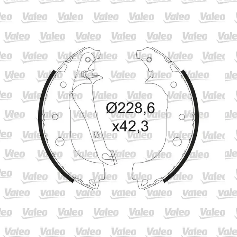 Fren Pabuçlu Balata Arka VALEO 564207 – Ford EcoSport