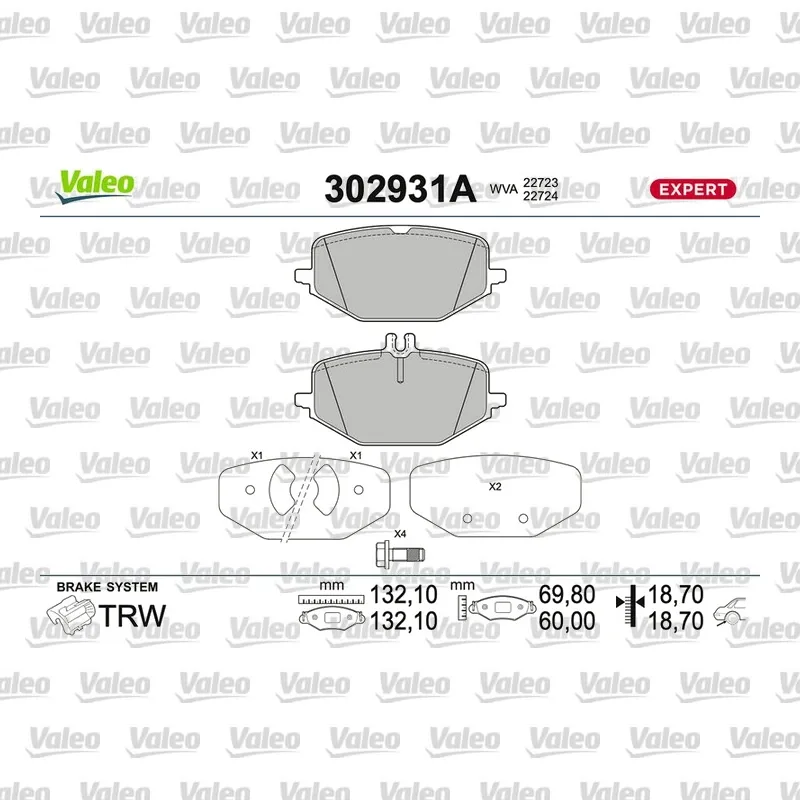 Fren Disk Balata Arka VALEO 670370 – Mercedes-Benz G 350 / G 400