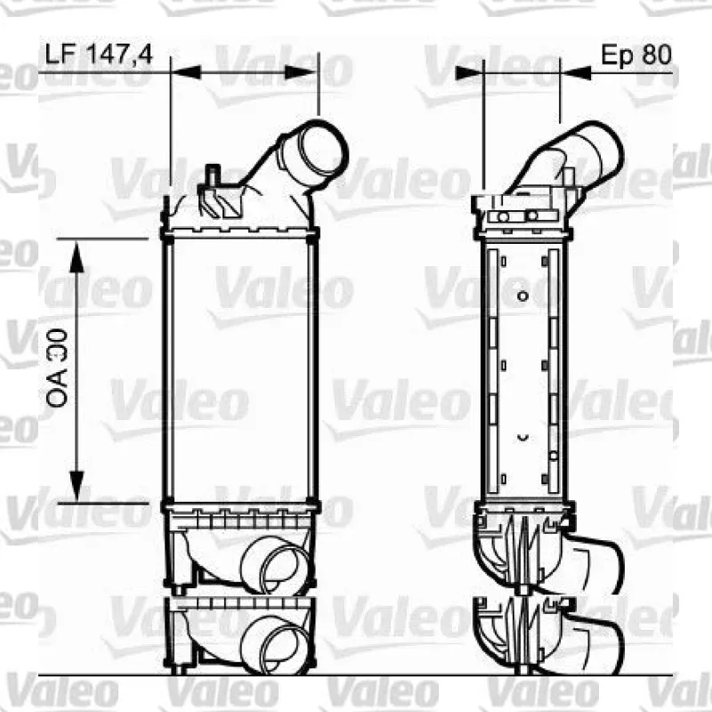 Turbo Radyatörü VALEO 818853 – Peugeot / Citroen