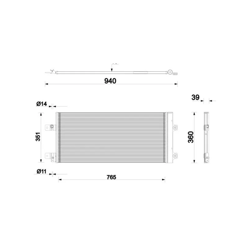 Klima Kondenseri MAHLE AC 1158 000P – MAN TGS 33.400 / TGX 18.520