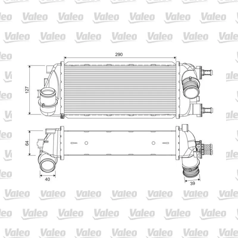 Turbo Radyatörü VALEO 818695 – Fiat Panda / 500
