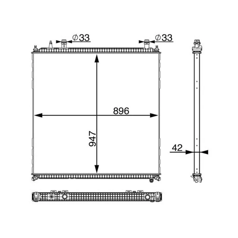 İntercooler Radyatörü MAHLE CIR 11 000P – MAN TGS / TGX