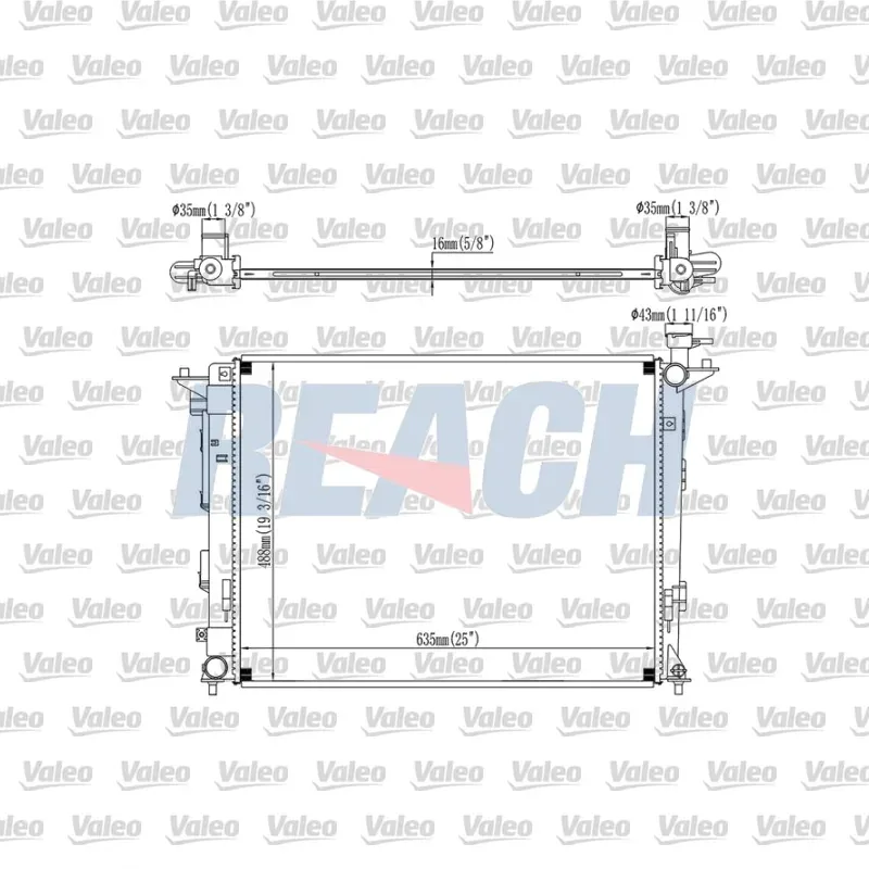 Su Radyatörü VALEO 234320 – Hyundai / Kia
