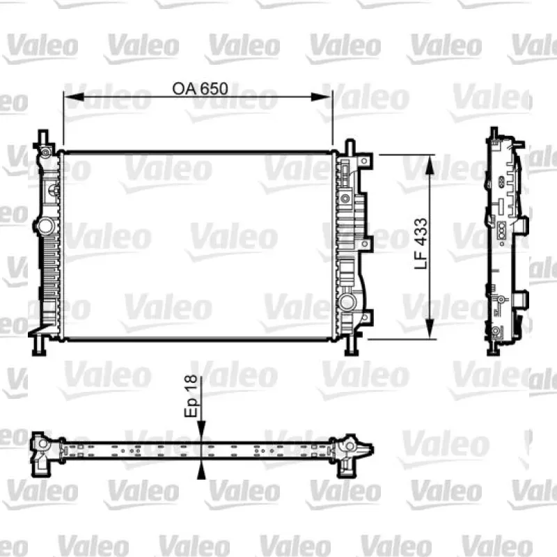 Su Radyatörü VALEO 735555