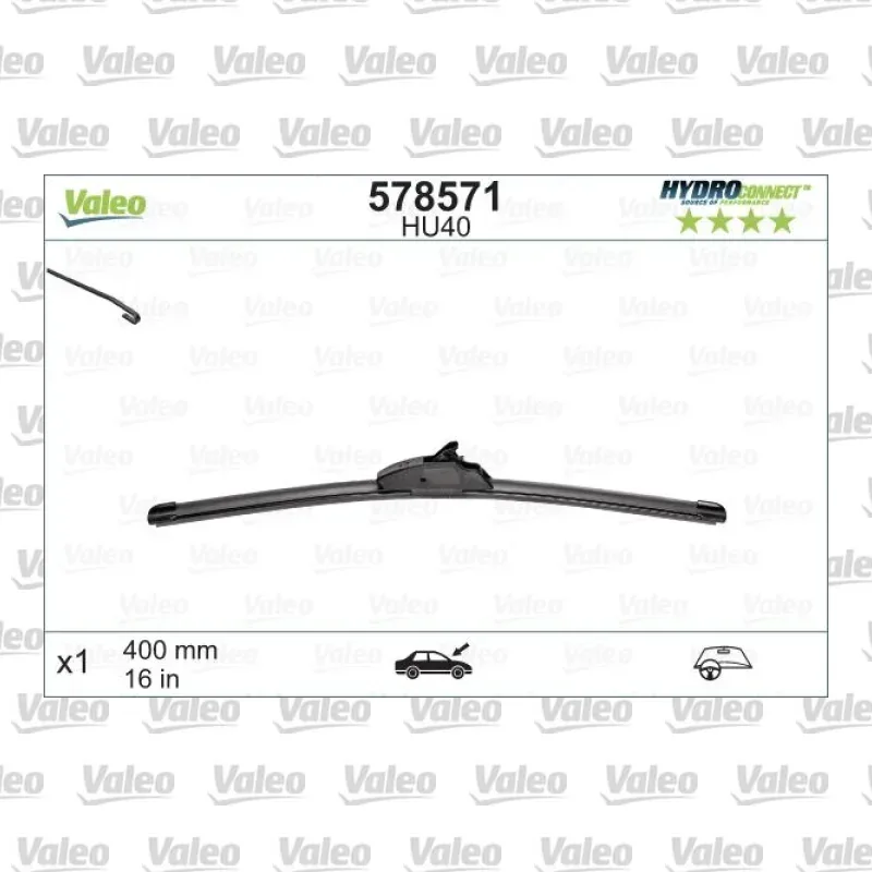 Silecek Süpürgesi Ön 400 mm - 16 inç VALEO 578571