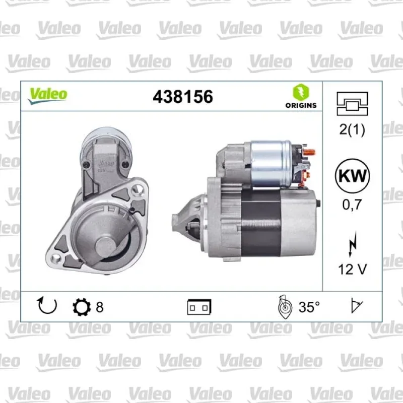 Marş Dinamosu VALEO 438156 – Nissan Micra / Note