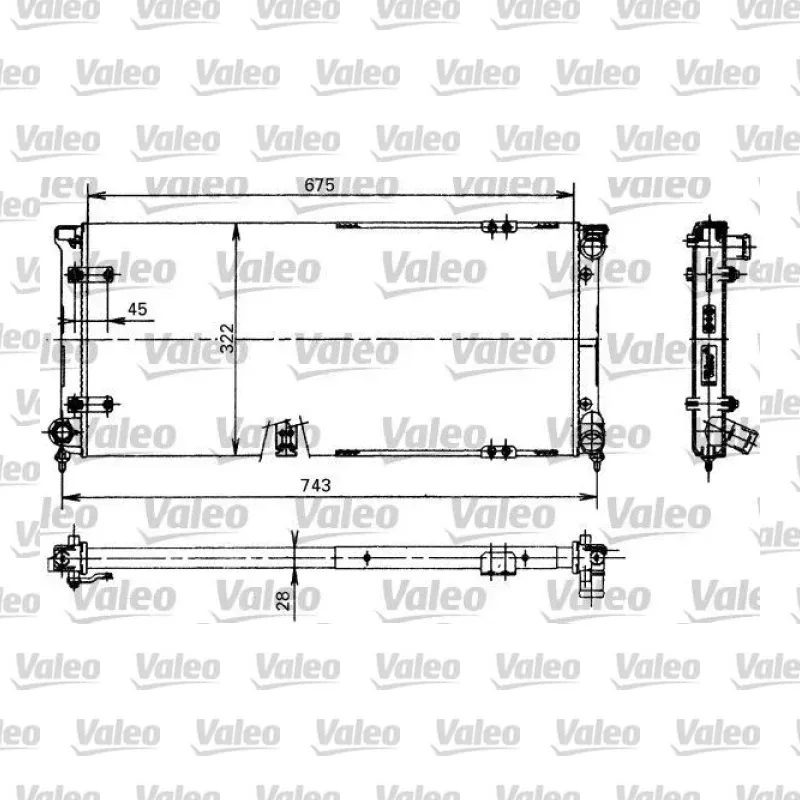 Su Radyatörü VALEO 730370 – Seat Toledo