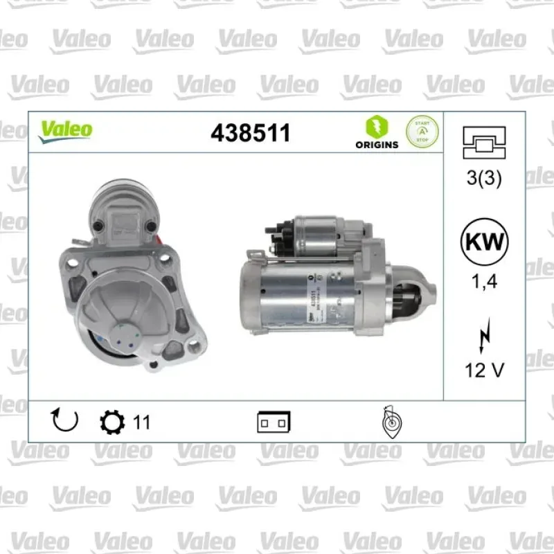 Marş Dinamosu VALEO 438511 – Volvo S60
