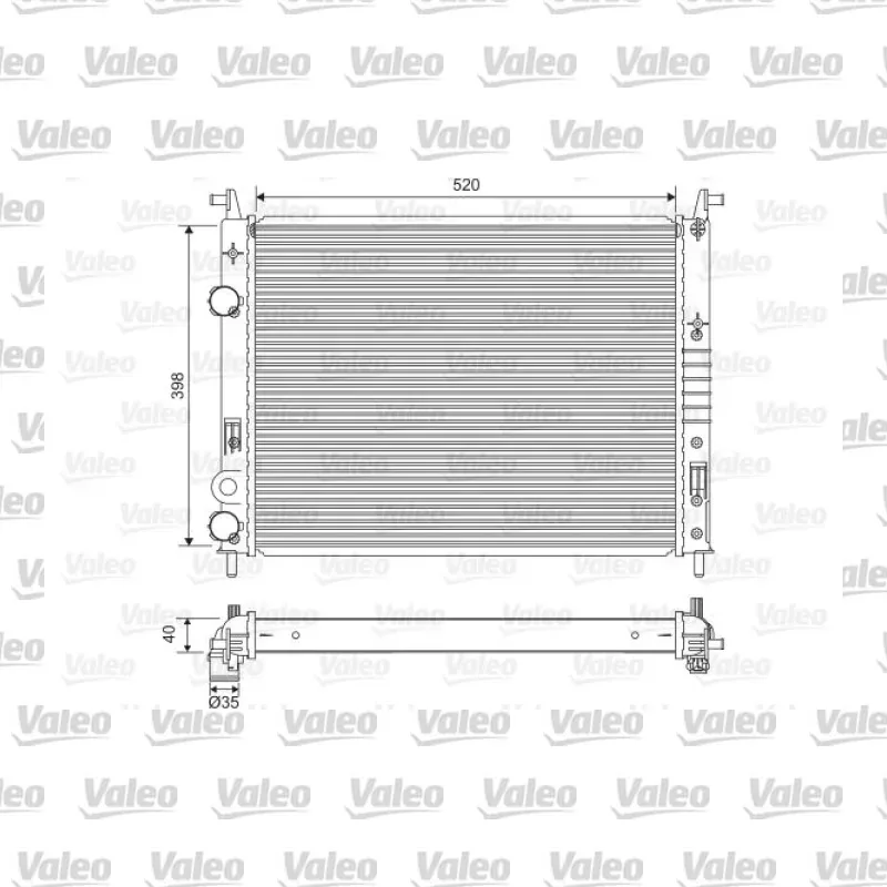 Fiat Palio 1.9 JTD Su Radyatörü – VALEO 701597