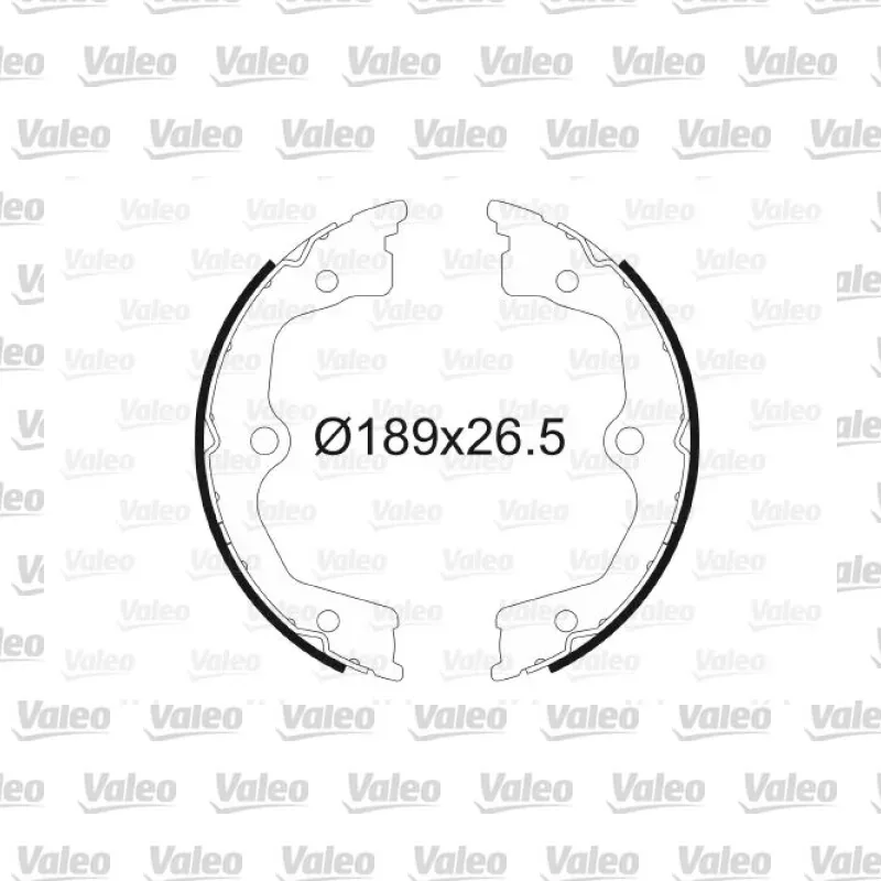 Fren Pabuçlu Balata Arka VALEO 564165 – Honda Accord 2.2 i-DTEC / 2.4 i