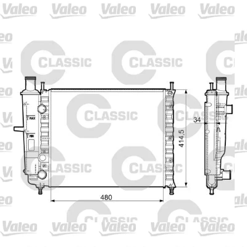 Hyundai Getz 1.5 CRDi Su Radyatörü – VALEO 232788