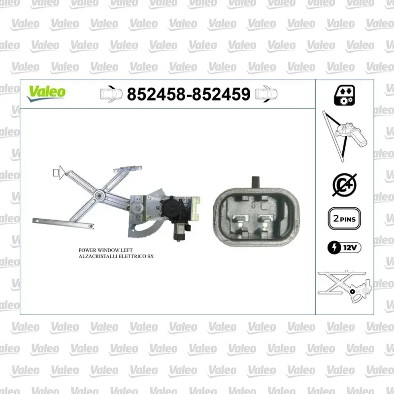 Cam Krikosu Ön Sol VALEO 852458 – Opel Corsa / Combo
