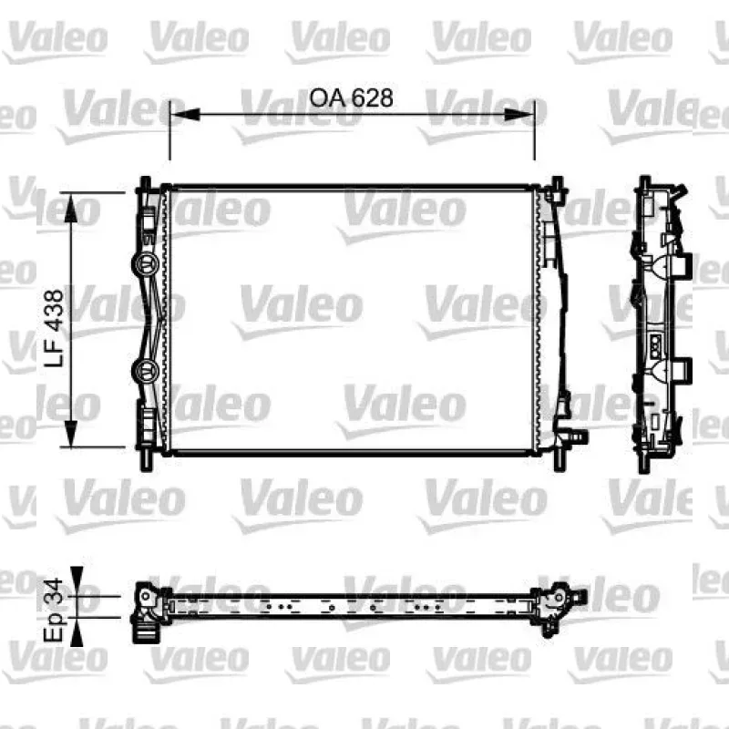 Nissan Qashqai 2.0 dCi Su Radyatörü – VALEO 735115