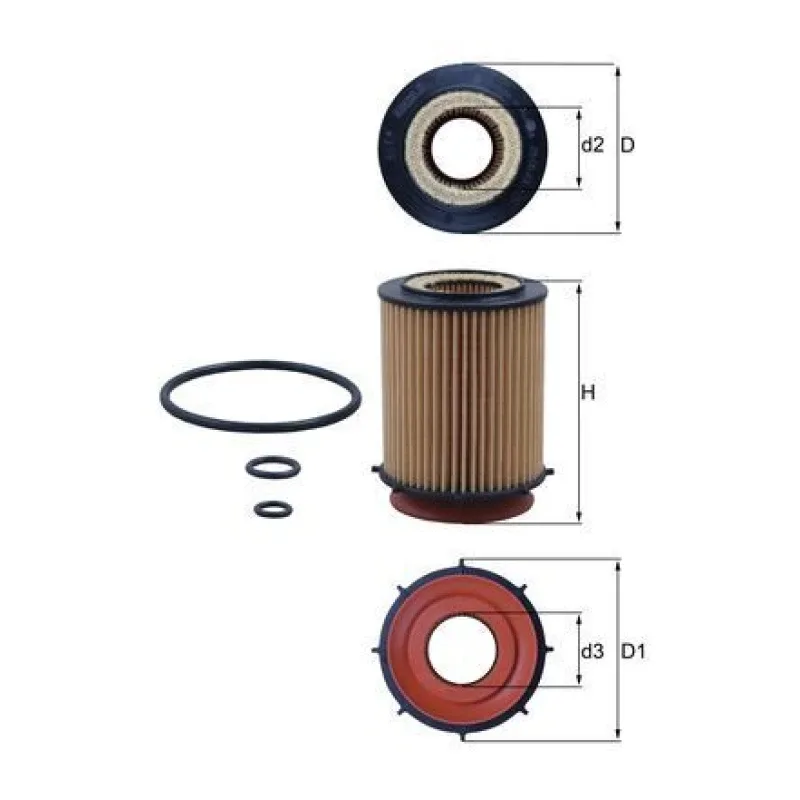 Yağ Filtresi MAHLE OX 982D – MERCEDES-BENZ A / B / C
