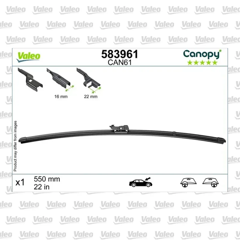 Silecek Süpürgesi Ön 550 mm - 22 inç VALEO 583961