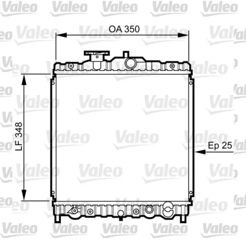 Su Radyatörü VALEO 731459 – Honda Civic / CRX